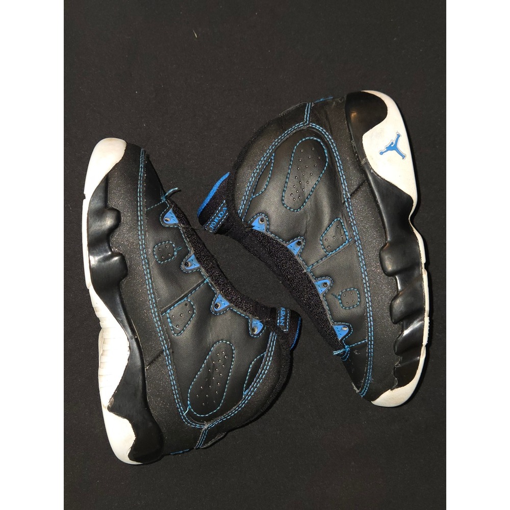 Air Jordan 9 Retro Black Blue Toddler Basketball Sneakers Shoes Size 9C